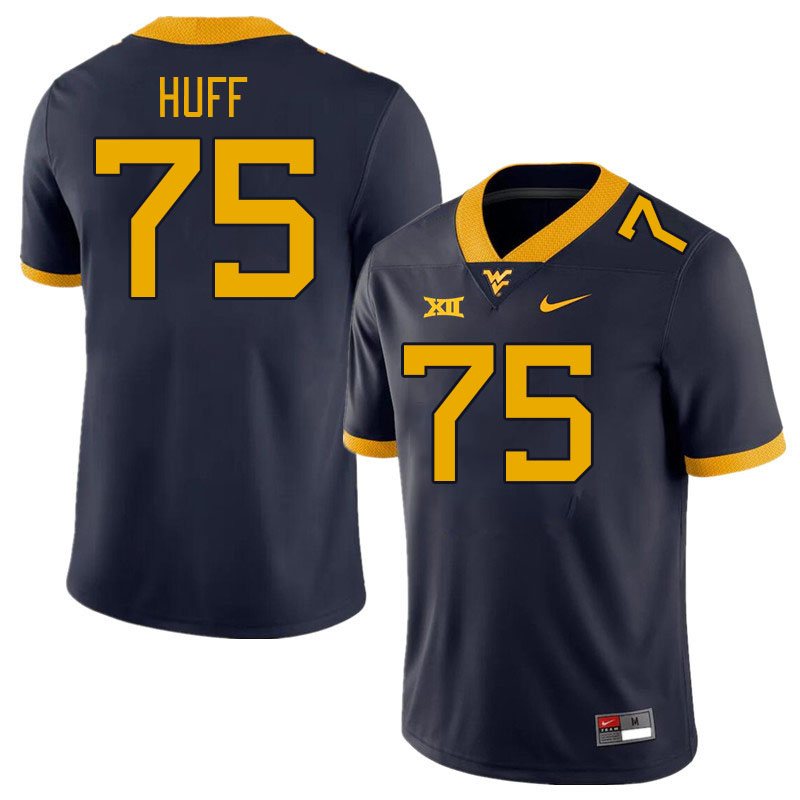 West Virginia Mountaineers #75 Sam Huff College Football Jerseys Stitched Sale-Navy